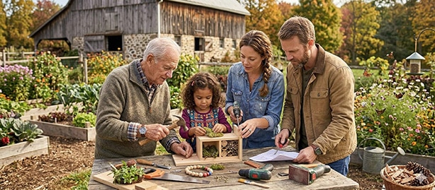 Familia recordando buenos momentos
