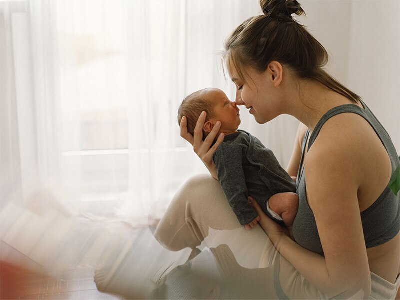 mamá con el bebé